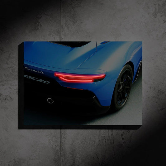 Masrrati MC20 Neon Led Araba Poster Tabela
