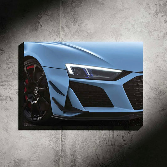 Audi R8 Neon Led Araba Poster Tabela
