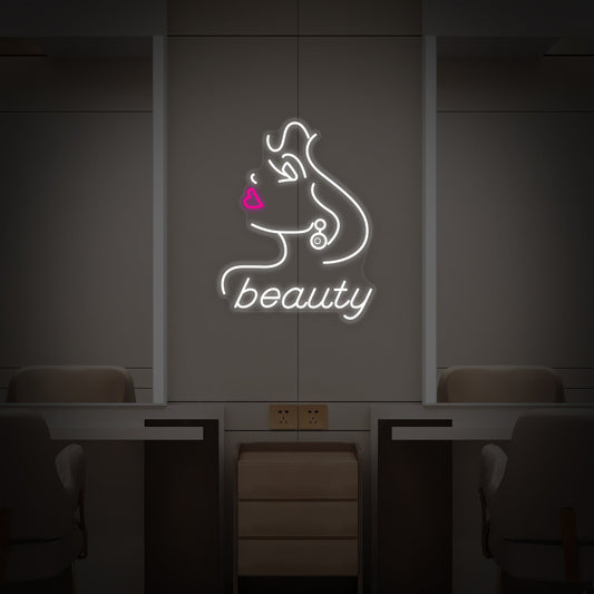 Beauty Neon Yazılı Tabela