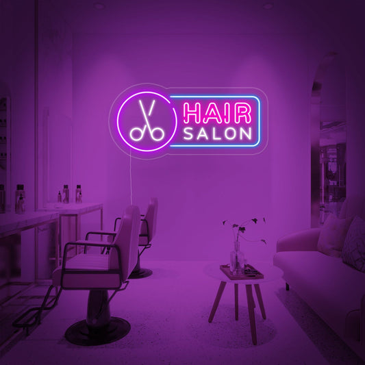Hair Salon Neon Yazı Tabela