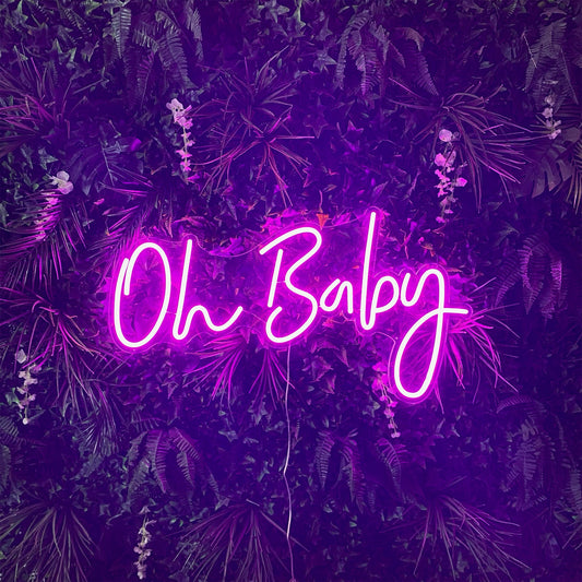 Oh Baby Neon Yazı Tabela