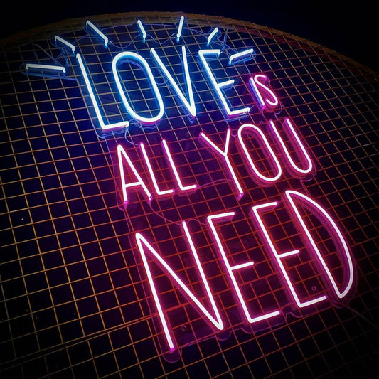 Love Is All You Need Neon Yazılı Tabela
