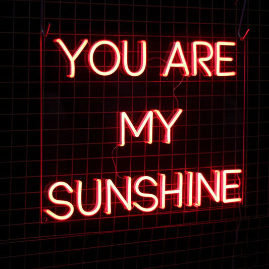 You Are My Sunshine Neon Yazılı Tabela