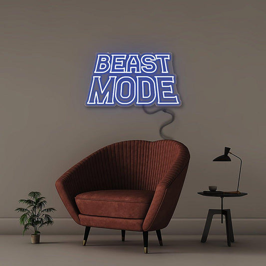 Beast Mode Neon Yazılı Tabela