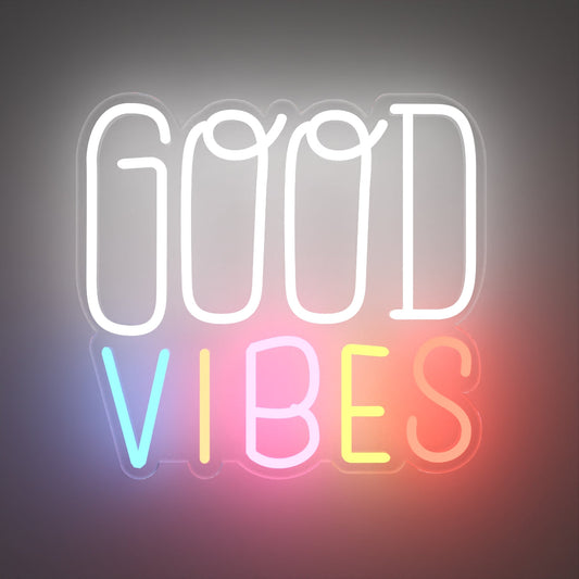 Good Vıbes Neon Yazılı Tabela