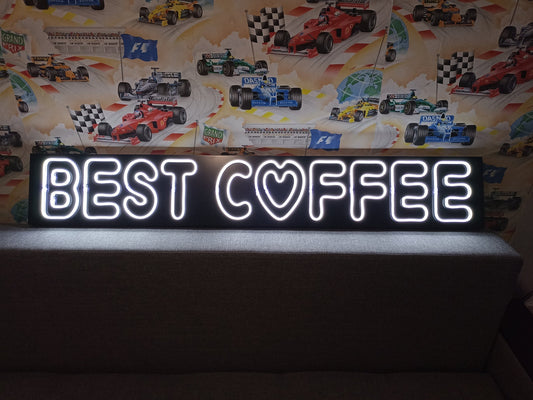 Best Coffee Neon Yazı Tabela