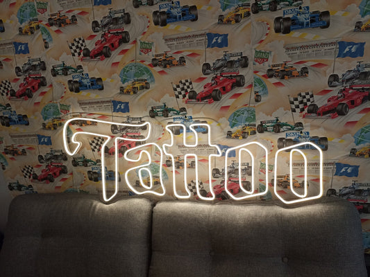 Tattoo Neon Yazılı Tabela