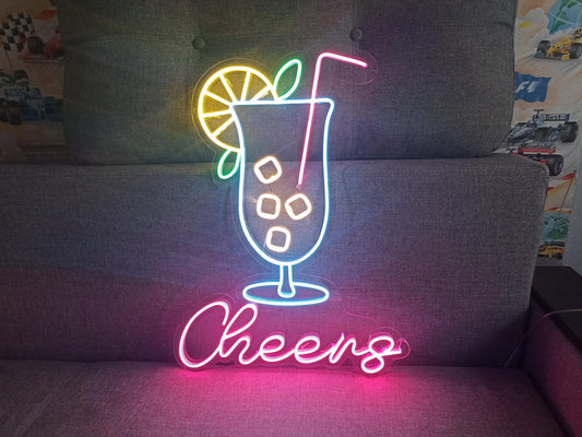 Cheers Neon Yazı Tabela