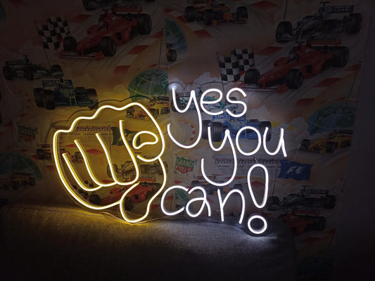 Yes You Can Neon Yazı  Tabela