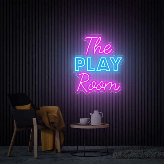 The Play Room Neon Yazılı Tabela