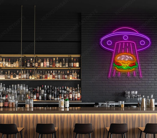 Burger Ufo Neon Tabela