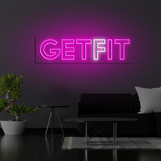 Get Fıt Neon Yazılı Tabela