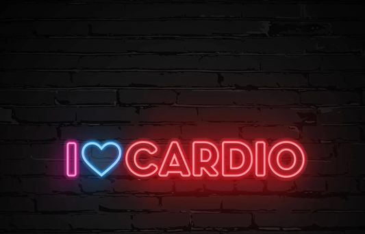 I Love Cardio Neon Yazılı Tabela