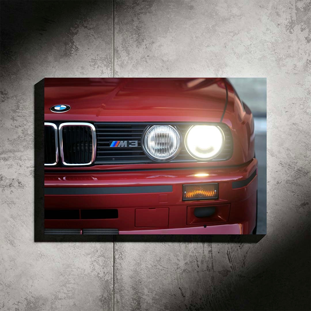 BMW M3 Neon Led Araba Poster Tabela