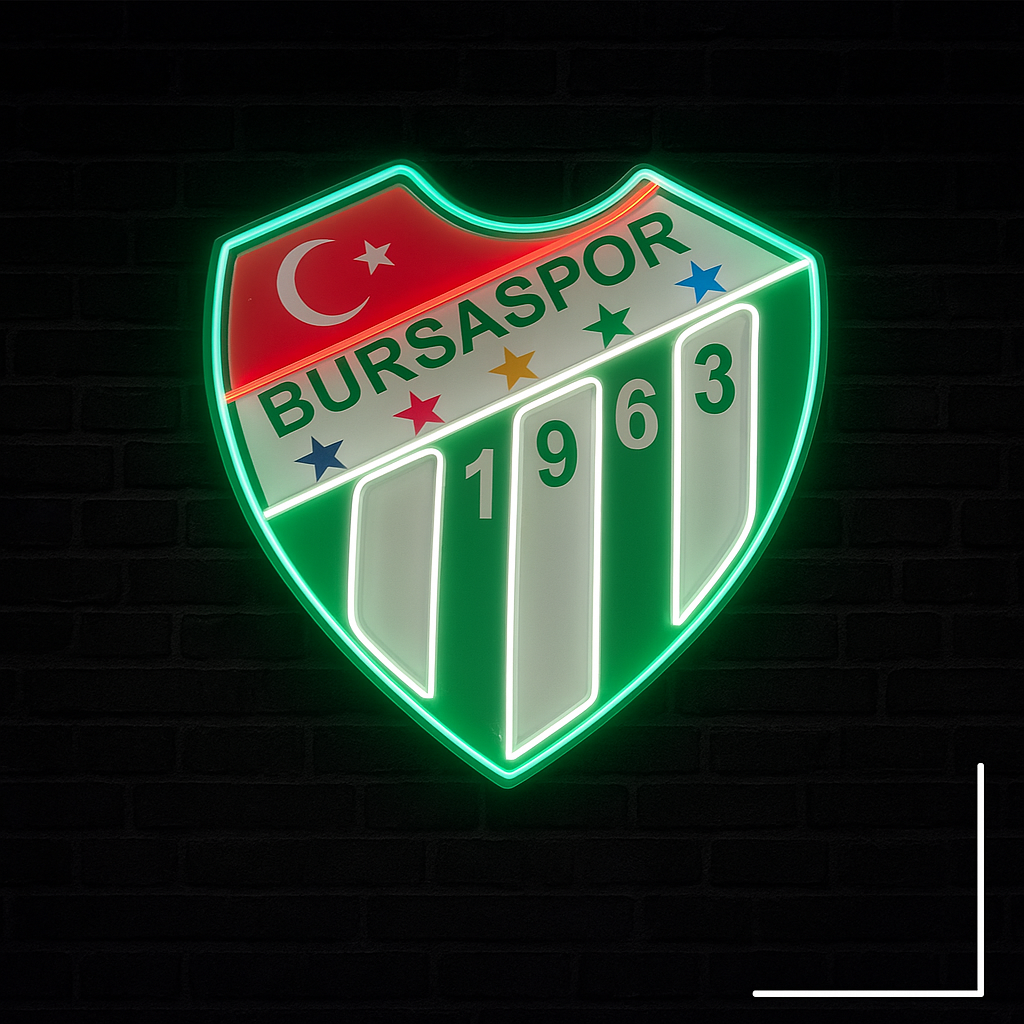 Takım Neon Logo Led Tabela