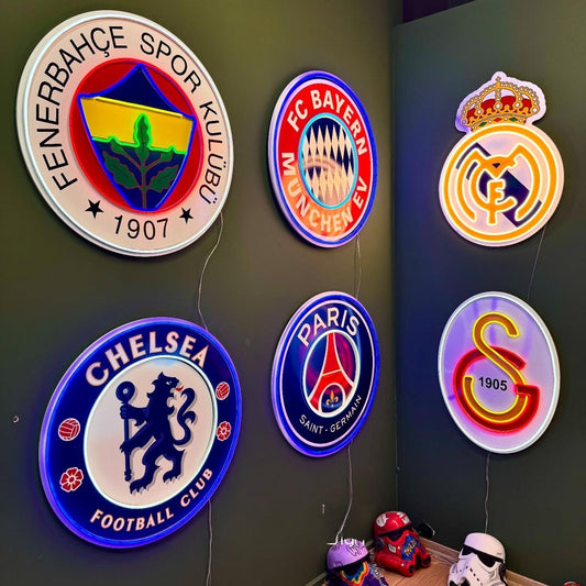 Takım Neon Logo Led Tabela