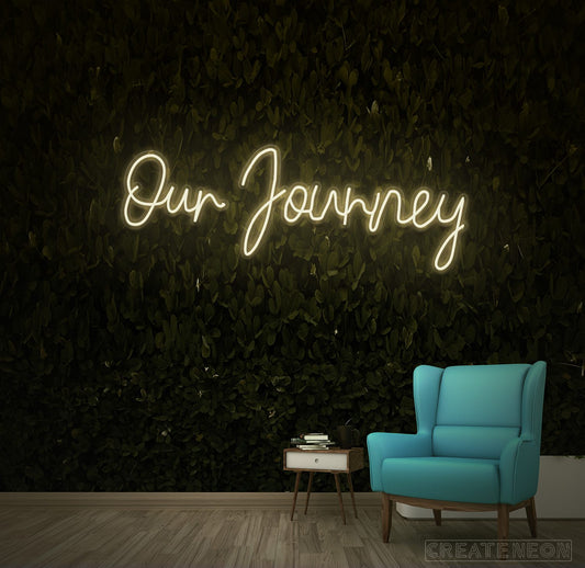 Our Journey Neon Yazılı Tabela