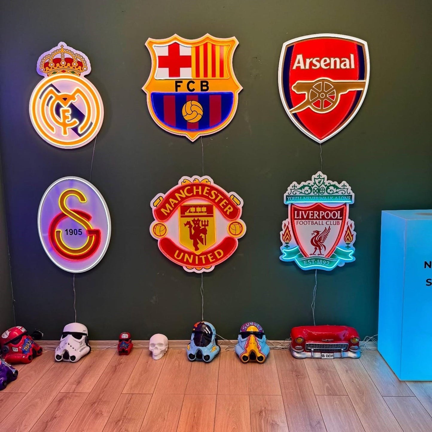 Takım Neon Logo Led Tabela