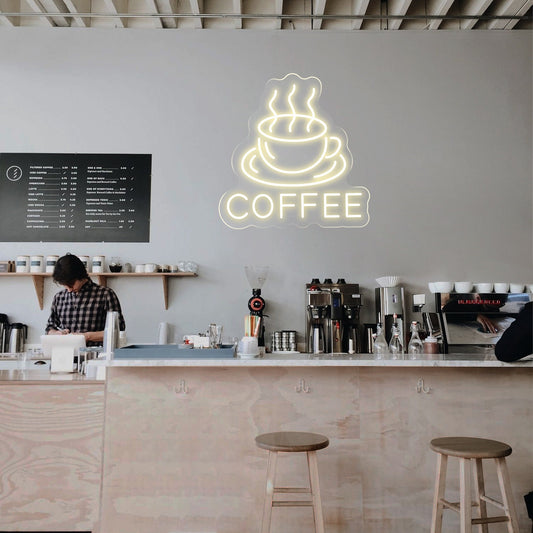 Coffee Neon Yazılı Tabela